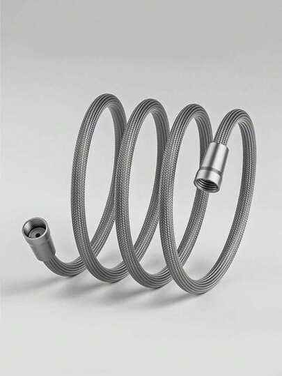 150cm/200cm Shower Hose, Bathroom Shower Head Universal Connector Pipe, Suitable For Water Heater, Shower Faucet, Cold & Hot Water Pipe Accessories