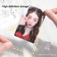 100/50pcs/Bag, Card Film, Special Photo Protective Film, Popcorn Card Film, Star Film Protector, Transparent HD Protective Film, Photo Album, Photo Storage Holographic Protective Film, Perfect For Film Albums And Loose-Leaf, Protective Film Sets,For Travel,School,Storage.