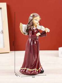 1pc Creative Mini Praying Angel With Wings Figurine Desktop Decor, Cupid Ornament Best - Multicolor - View 10