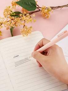 Macaron Colored Ballpoint Pens, 0.5mm Retractable Pens For Students, Exam, Fast-Drying Signature Pens, Black Ink, School Supplies,Back To School - Multicolor - View 5