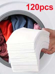 120片洗衣片洗衣纸防串染吸水纸防沾色衣服片防串色吸收洗涤配件 - 彩色 - 查看 11