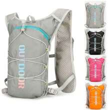 Unisex Nylon Outdoor Climbing Backpack Ultra-Light Reflective Cycling Daypack Waterproof Breathable Hydration Backpack