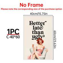 1PC Girl Room Decor, Wall Art, Bedroom Decor, Funny Wall Art, Retro Vintage Posters, Wall Decor Posters, Wall Canvas Decor, Ideal Gifts For Hallway Bedrooms And Living Rooms Birthday Graduation