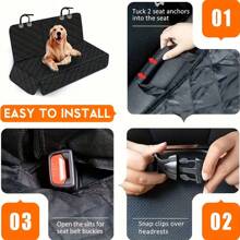 Funda impermeable y resistente para asiento de coche de mascota, fácil de limpiar, se ajusta al asiento trasero, protege del pelo y la suciedad de la mascota, para coches, camiones y SUV