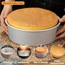 1pc / 4pcs, Aluminum Cake Mold, Mousse Cake Baking Tray, Perfect For Weddings, Mother's Day And Birthday Parties, Baking Essentials | Round Cake Mold | Non-Stick Surface - Multicolor - View 11