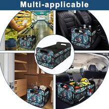 New  Car Trunk Organzier For Suv,Car Organziers And Storage With 6 Big Pocket,Car Accessories Women/Men 50L Waterproof Polyester Car/SUV/Minivan/Truck(Medium, Leaves) - 樹葉 - 查看 6