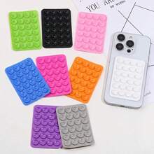 قطعة واحدة - حامل هاتف محمول من السيليكون بكوب شفط، تركيب لاصق عالمي، ملحقات سيليكون متعددة الوظائف الإبداعية، مناسب لأنواع الهواتف المحمولة المختلفة، يوفر استقرار للفيديو والصور الذاتية