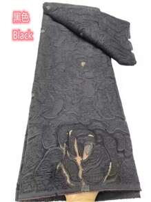 5 yardas/1 yarda Tela de encaje de tul jacquard brocado francés de última moda 2025, encaje de satén dorado de alta calidad para mujeres, tela para boda, fiesta y costura