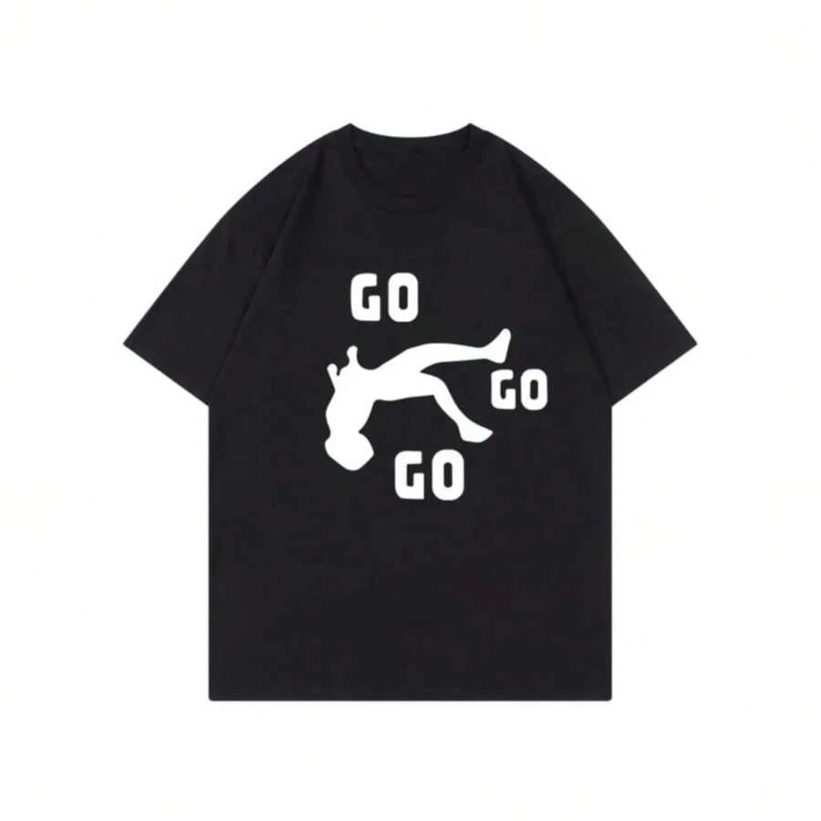 Refreshing Summer Nidal Wonder Women's T-Shirt 2025 Summer New Short Sleeve Retro Round Neck T-Shirt Large T-Shirt TOPS77899 - 黑色 - 查看 1