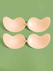 A Pair Of Classic Mango Cup Push-Up Underwear, Self-Adhesive Bras, Women's Lingerie Accessories, Suitable As Lining For Strapless Outfits Such As Wedding Dresses.