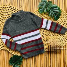 BOY'S WOOL BLOUSE HIGH NECK CACHARREL COLD WINTER FASHION STYLE FROM 10 TO 14 - 藍色 - 查看 4