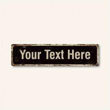 1pc Customized Street Sign Metal Arrow Direction Plaque, Outdoor Name Plate Custom Gift