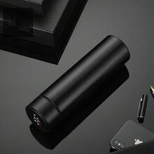 1pc 500ml/16.9oz Temperature Display Smart Vacuum Insulated Bottle With High-Grade Stainless Steel, Large Capacity, Easy-To-Carry, For Business, Commute, Office Use And Travel, Men And Women, Including A Carrying Pouch Water Bottle Back To School - Multicolor - View 17