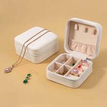 1/2pcs Jewelry Storage Bag, Can Store Necklaces, Rings, Jewelry, Lipstick Cosmetics, Available For Outdoor Travel, Valentine's Day Mother's Day Birthday Gift