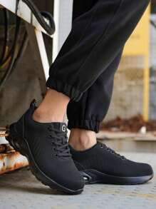 Dian Sen Scarpe antinfortunistiche con punta in acciaio, leggere, scarpe sportive da lavoro con punta in acciaio, stivali da lavoro comodi da indossare, scarpe da lavoro traspiranti e sportive, stivali da lavoro con punta in acciaio, scarpe antinfortunistiche con punta in acciaio, scarpe da lavoro anti-perforazione e anti-urto, con suola ammortizzante e suola in EVA leggera e durevole, regalo perfetto