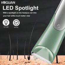 Recortadora corporal para hombres, afeitadora eléctrica, recortadora eléctrica para área inguinal y cabello, afeitadora/recortadora con cuchilla de cerámica para higiene masculina, recortadora para todo el Body con batería de 500mAh