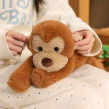 40cm Cute Monkey Plush Doll | Soft Adorable Comfort Doll For Children | Healing Birthday Gift For Boys, Girls, Friends, Home Decor Stuffed Pillow