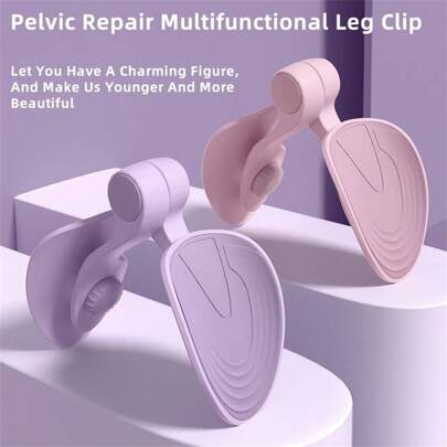 1 pieza Entrenador de muslo de yoga y fitness, moldeador de piernas multifuncional para mujeres, entrenamiento del suelo pélvico para adelgazar los muslos, gimnasio, deporte, ejercicio en casa, accesorios deportivos, accesorios de gimnasio, accesorios de CrossFit