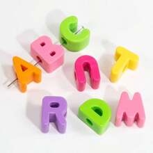 5 قطع خرز أبجدي إنجليزي كبير الثقب من مادة الأكريليك، إكسسوارات مجوهرات DIY، مواد حرفية لتعليقات الهاتف والمفاتيح، هدايا إبداعية