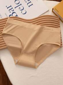 3 pièces de culottes sans couture à taille moyenne, couleur maillot, qui soulèvent les fesses, haute élasticité, confortable et respirante. Sous-vêtements de maintien pour femmes offrant un ventre plat.