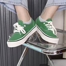 Vans男鞋女鞋2026新款Authentic 44 DX安納海姆帆布鞋低筒休閒鞋情侶鞋VN0A38ENVKZ - 綠色 - 查看 3