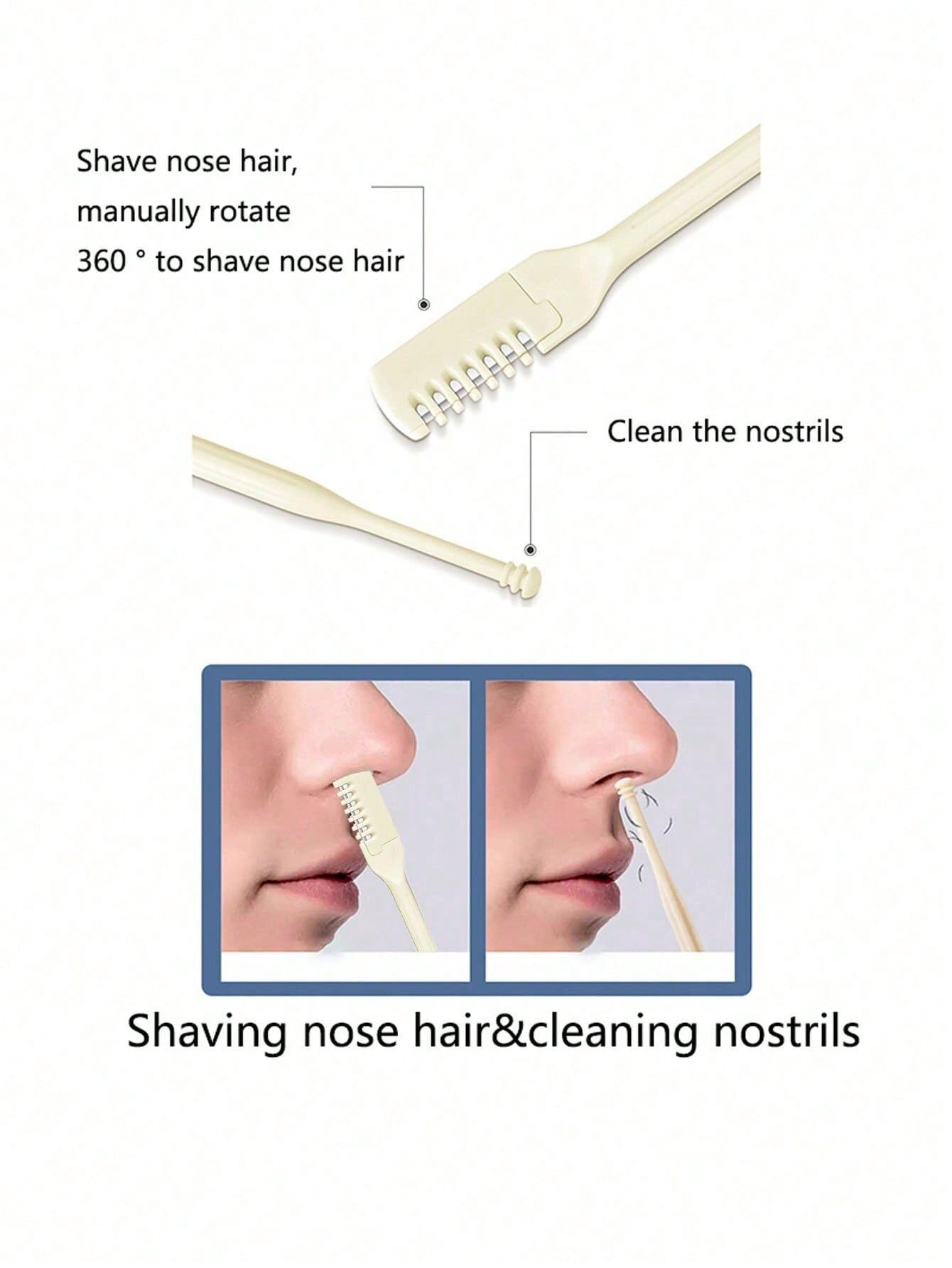 1/5/10/20 مجموعة آلة تشذيب شعر الأنف والأذن، سهلة...