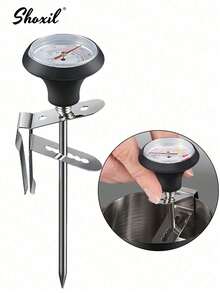 1 pieza Termómetro digital para café - Medidor de temperatura instantánea para verter, herramienta de barista para una preparación perfecta (40-120°C), diseño a prueba de agua y con clip - termómetro - Ver 1