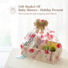 Ivory Storage Baskets Boho Decor Box Handmade Woven Decorative Countertop Toilet Tank Shelf Cabinet Organizer For Bedroom Livingroom Home