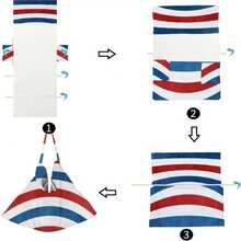 1pc Summer Striped Beach Chair Cover, Made Of Quick-Dry Microfiber, With Pockets, Suitable For Pool, Travel And Vacation Accessories, Machine Washable Beach Essentials - Multicolor - View 7