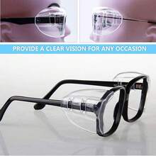 3Set (4pcs/Set) Clear Universal Flexible Protective Side Shields For Eye Glasses Safety - Transparent - View 6