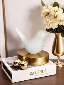 Creative Golden Bird Sculpture Home Decoration, Suitable For Living Room, Porch, Bookshelf To Display The Best Birthday Graduation Gift.