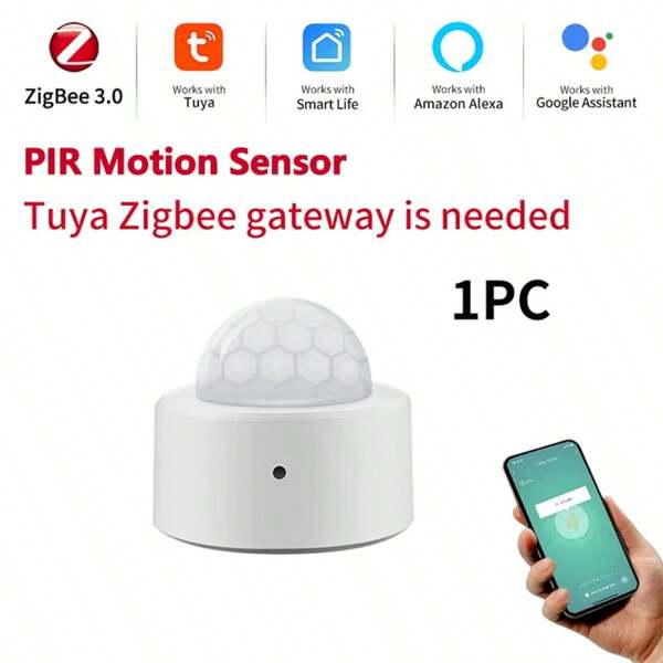 Tuya Zigbee PIR Motion Sensor Detector Infrared Smart Sensor Wireless Home Alarm System Works With Alexa Smart Life App