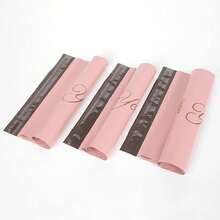 Bolsa de correo rosa de polietileno INPLUSTOP, GRACIAS, bolsa de mensajería opaca para ropa, sobre de paquete, bolsas de almacenamiento logístico - 15x23x4 cm 20 piezas - Ver 6