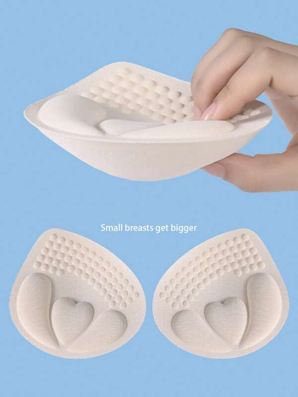 1pair Thickened 4cm Underwear Cup, Small Breast Padding, Removable And Washable Push-Up Breast Pad Inserts To Increase Padding, Underwear And Bra Accessories