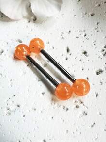 2025 Latest Colorful Tongue Ring With Glitter Sequins, Cute Multi-Color Options For Women, Students And Party Wear