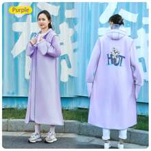 1 Stück modischer Regenschutz für Erwachsene, essenziell an Regentagen, gut verkauftes Produkt, unisex, EVA Material leicht, dick und locker geschnitten, verlängerte Länge für Motorradfahren, geeignet für Sport- und Outdoor-Aktivitäten, Wandern, Camping