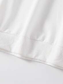 Men's Casual Letter Print Crew Neck Long Sleeve Pullover Sweatshirt, Back To School , Fall