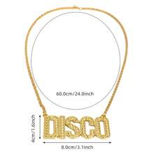 Ensemble de costume disco des années 70/80 pour hommes en 5 pièces - Perruque afro bouclée, lunettes de mode bleues, collier pendentif doré "Disco", chapeau en filet élastique et barbe - Convient pour les fêtes, les jeux de rôle et la décoration d'Halloween