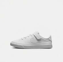 Nike New Style Children's Low-Top Hook And Loop Fastener Simple Sports Casual Shoes - White - View 3