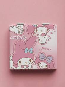 Sanrio Hello Kitty Spiegel Kuromi, Cinnamoroll, My Melody Anime Charaktere Katzen Portable Taschenspiegel Make-Up Tisch (einige Teile können zufällig sein)(Farbunterschiede zwischen verschiedenen Chargen), Haarstyling, Haarzubehör, Haarstyling Set, Haarpflegewerkzeuge