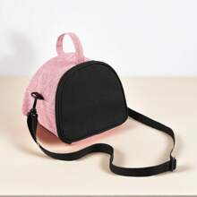 Bolsa transportadora opaca y transpirable para mascotas, ajustable para hombro/mano, adecuada para hámsteres, conejos, erizos para viajes al aire libre