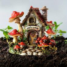 2D flache, nicht 3D Acryl Pilzhaus Garten Schild - Toll für Außen, Rasen, Topfpflanzen und Terrassen Dekoration | Ideales Geschenk und Zubehör | Kratzfest, wasserbeständig | Für alle Jahreszeiten
