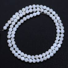 1 pièce Brin de perles de coquillage colorées de 4 mm, environ 93 perles, convient pour la fabrication de bracelets, colliers, bijoux DIY, été