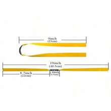 6pcs/10pcs Hunting Slingshot Rubber Band 0.75mm Flat Latex Slingshot Elastic Material, Random Color - Yellow - View 8
