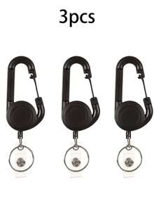 1/2/3 buah Gantungan Kartu Identitas yang Dapat Ditarik dengan Carabiner, Klip Gantungan Kartu Identitas Elastis, Klip Gantungan Kunci Kartu Identitas yang Dapat Ditarik, Cocok untuk Perawat, Dokter, Pekerja Luar Ruangan, Plastik Bulat Mudah Ditarik, Tali Gantungan Carabiner yang Dapat Ditarik untuk Sekolah, Mobil, Aksesoris Tas Gaya Y2K Goth, Hadiah untuk Ibu, Ayah, Wisuda, dan Guru - Hitam - View 18