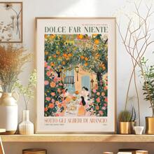 1 Stück - 3 Stücke/Set Leinwandkunst Italienische Stadt Amalfi Küste, Reiselandschaft Poster Wandbild Kunstdruck für Wohnzimmer Schlafzimmer Heim Dekoration