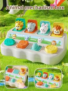 Juguetes Montessori - Juguetes de causa y efecto - Juguetes de rompecabezas con botones y colores - Juguetes de clasificación de colores de animales - Adecuados para niños, niños pequeños, bebés - 18 meses y talla grande - Pop-Up Pals, Artículos esenciales para bebés, Juguetes para niños pequeños, Juguetes sensoriales para bebés, Juguetes para bebés, Navidad, Juguetes para cochecito, Juguetes para cuna, Recién nacidos - Multicolor - Ver 8