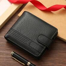 Men's Slim Bifold Wallets Leather Multiple Card Holder Purses With Driver License ID Windows Man Short Wallet With Coin Pouch For Men Wallet Men Wallet Leather Small Wallet Wallet Mini Wallet Purse Wallet