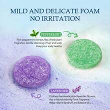 LIYALAN Shampoo Bar For Hair Solid Soap(2 Pack) Rosemary And Jasmine Shampoo Bar,Deep Cleansing Hair Shampoo For Fine &Amp; Oily Hair - Lavender+Peppermint - View 3