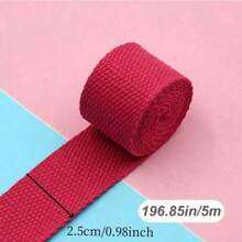 1 pieza 5M*32MM/5M*25MM Cinta de poliéster de colores, cinta portátil, cinta para mochilas, accesorios para confección de bolsas, tela DIY de decoración navideña, cinta de poliéster DIY, cinta de correa de mochila